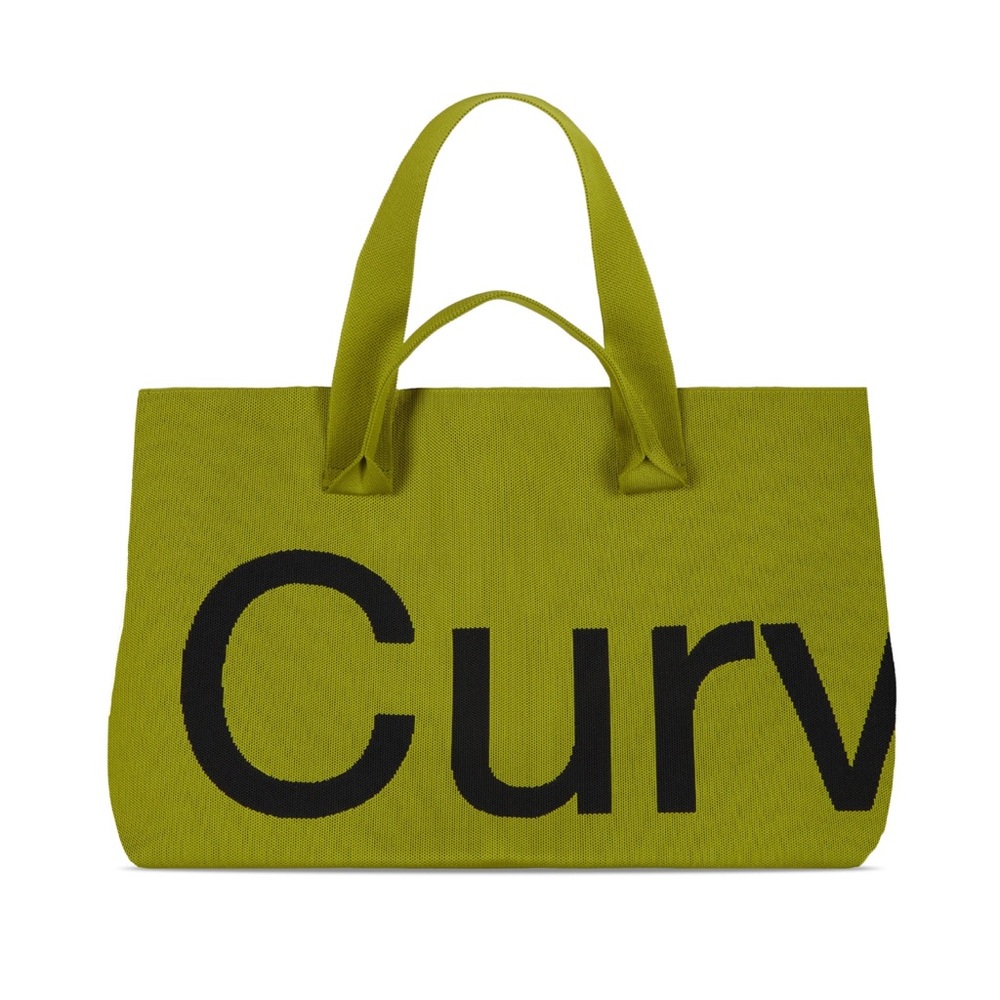 Curves Knit Tote (Lemongrass)